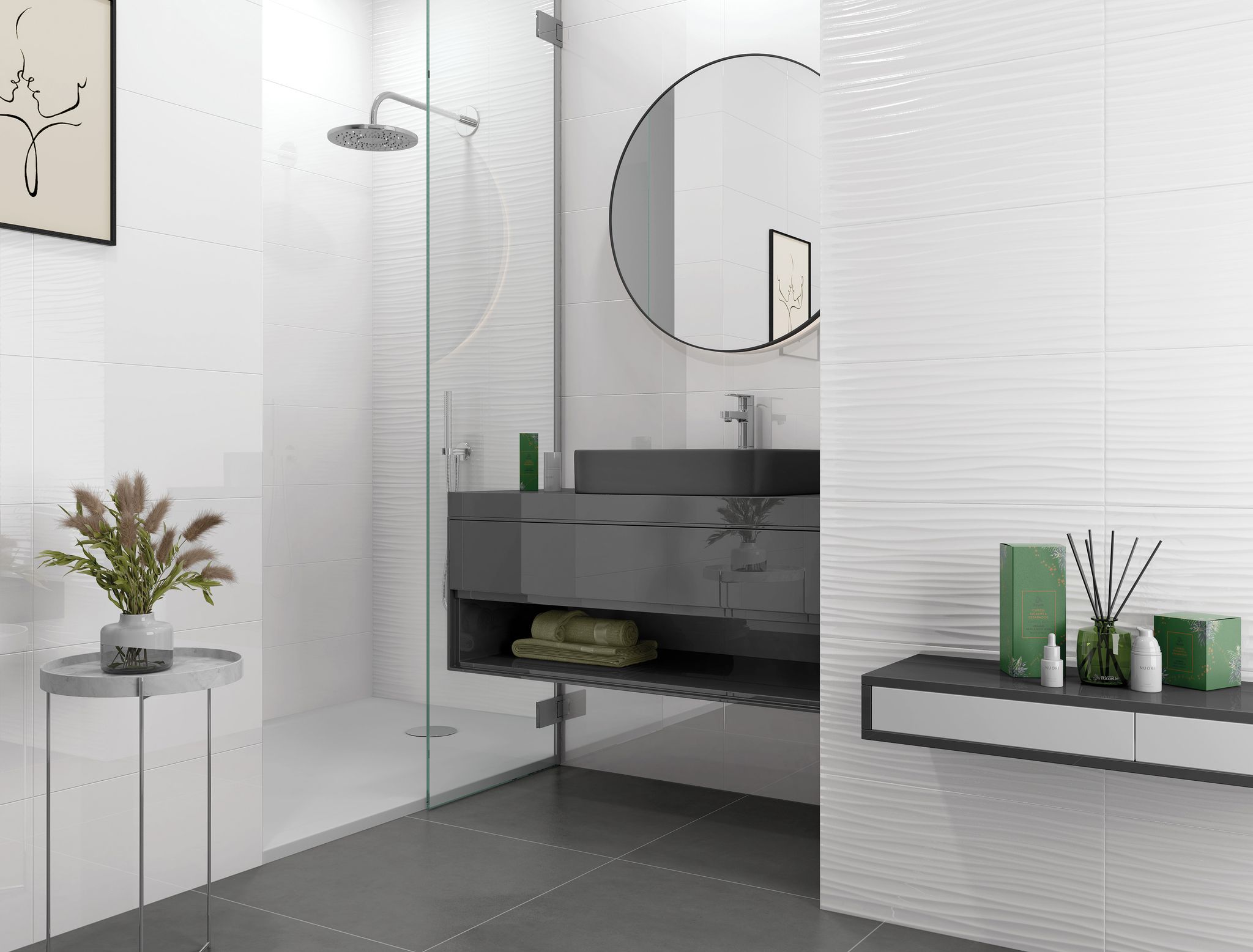 Aura Decor Gloss White 30x60 | Newker