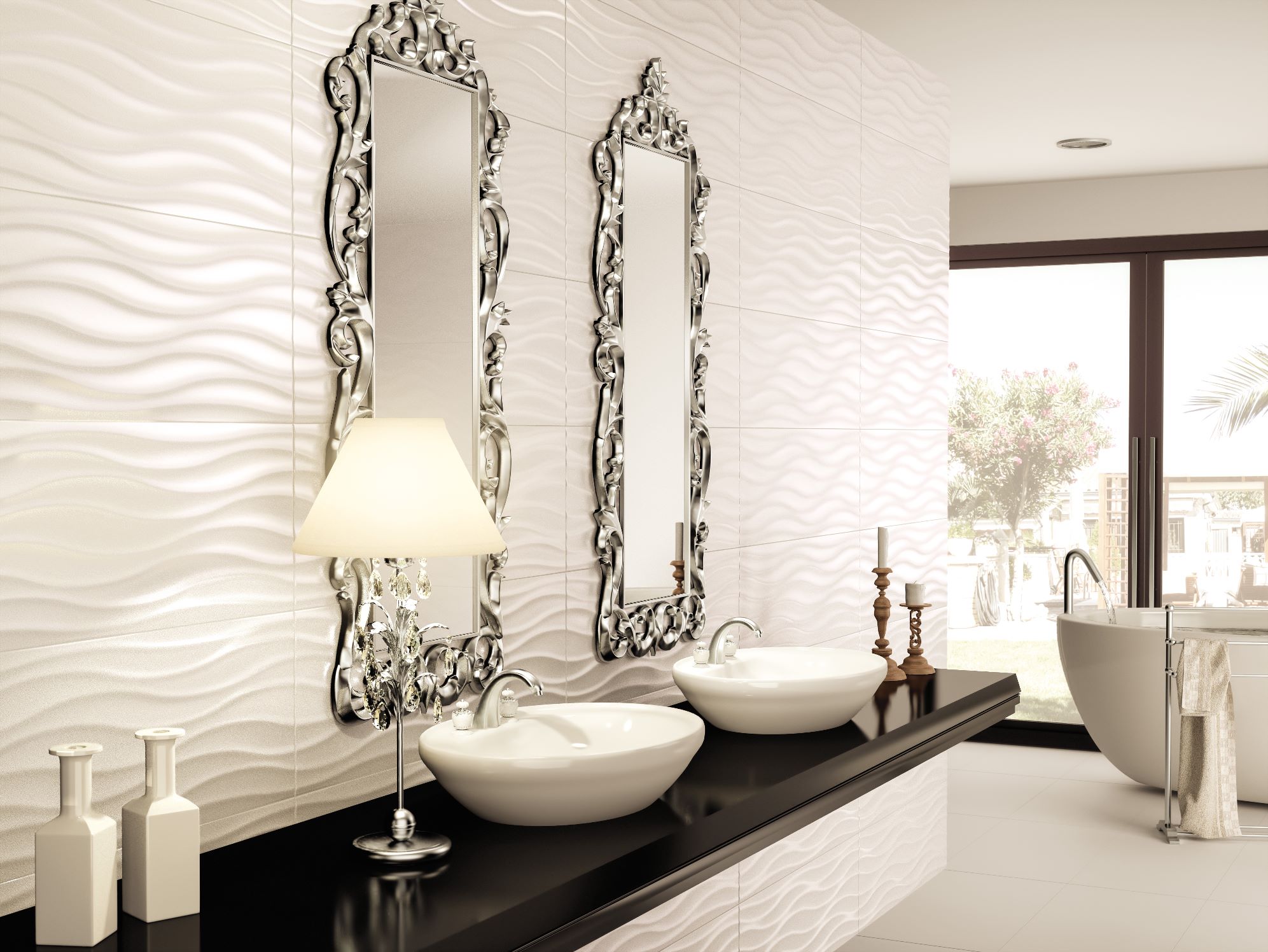 Ocean Nacar White 29,5x90 | Newker