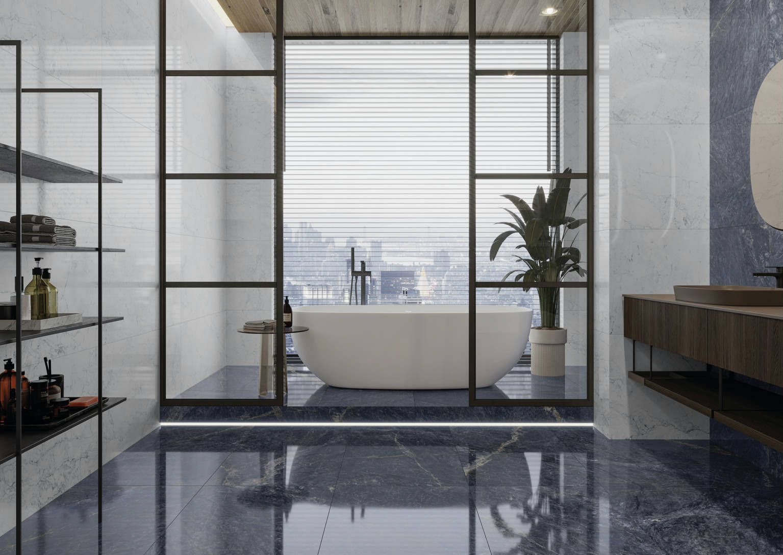 Diamond Nanotech Blue 60x120 | Newker